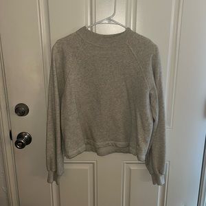 Abercrombie mock neck gray sweater